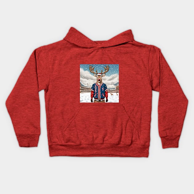 Reindeer Games Kids Hoodie by rturnbow